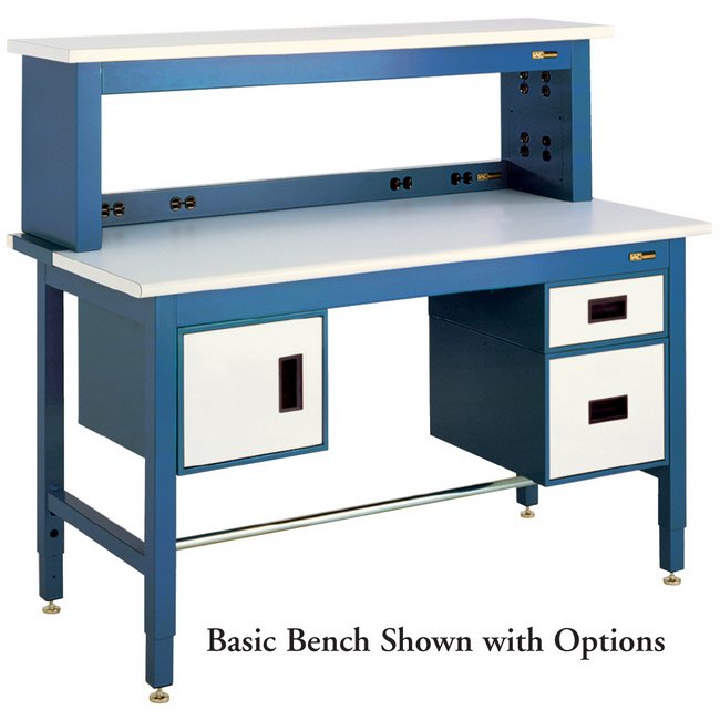 60x30 Inch ESD Workbench with Adjustable Height - Image 1