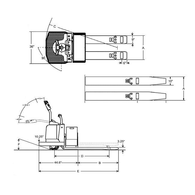 Big Joe WRT60 Series Electric Rider Pallet Truck - Image 2
