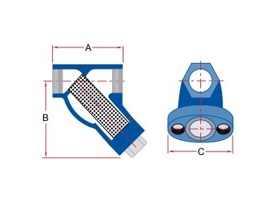 Sure Flow YTC1500SS 1/2 Inch Cast Stainless Steel Y Strainer - Image 2