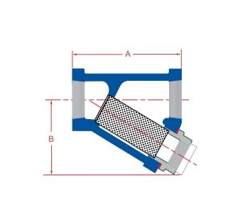 Sure Flow T250 1 1/4 Inch Cast Iron Threaded Y Strainer - Image 2