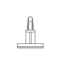 Circuit Board Support with .156 Board Hole on Adhesive Base (63 Series)