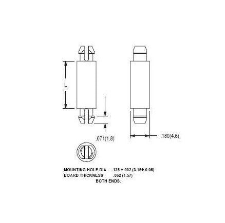 18A Series Nylon Circuit Board Supports (Pack of 1000) - Image 2