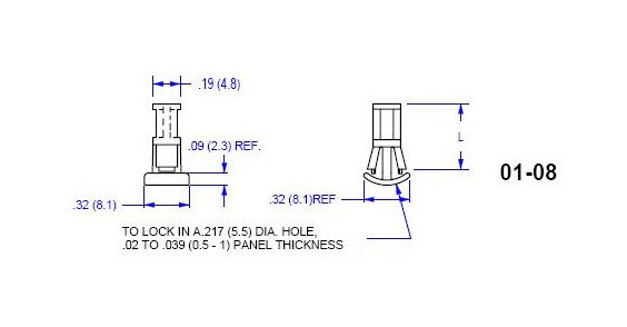 Nylon Flat Board Support for .217 Chassis Hole (08 Series) - Image 2