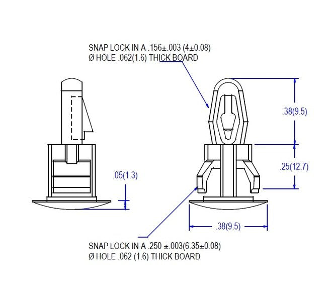 Reverse Locking Board Support for .062 Chassis - 000-008 Series - Image 2