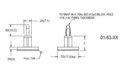 63 Series Circuit Board Supports with Adhesive Base - Image 2
