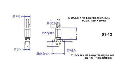 13 Series Nylon Circuit Board Support - Image 2