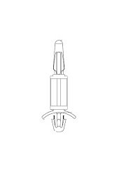 Nylon Circuit Board Supports - .156 Board Hole x .187 Chassis Hole (13L Series) - Image 1
