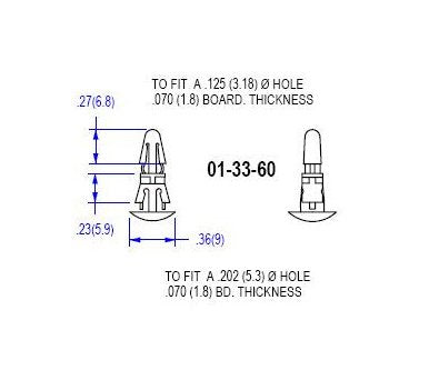 Circuit Board Support - Nylon 66 Reverse Locking 33 Series - Image 2