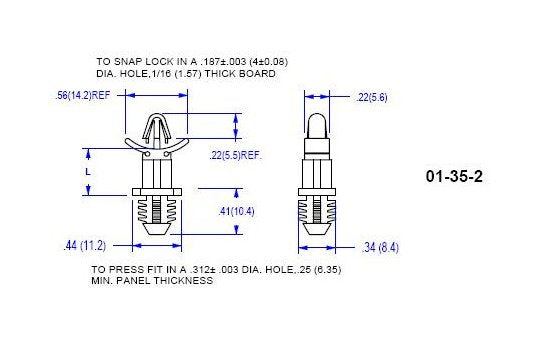 35-2 Series Circuit Board Supports - Image 2