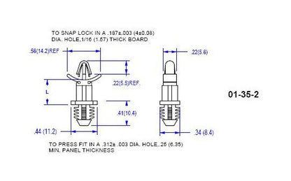 35-2 Series Circuit Board Supports - Image 2