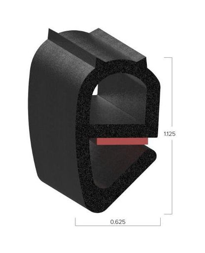 Uni-Grip 0.625x1.125 Bulb Seal for Industrial and Automotive Use - Image 2