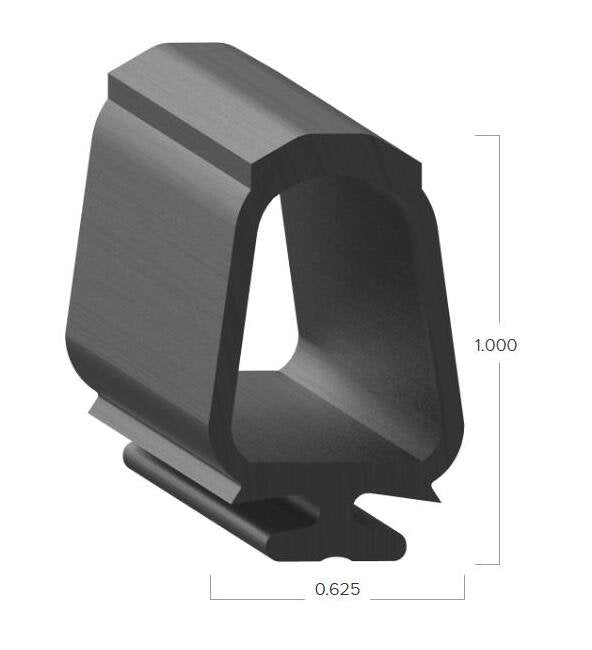 Uni-Grip 0.625” x 1000” PVC Bulb Seal - Image 2