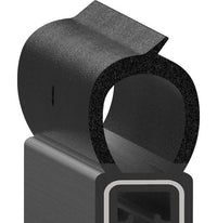 Uni-Grip 0.600in x 1.320in Bulb Seal - Rubber Weatherstrip