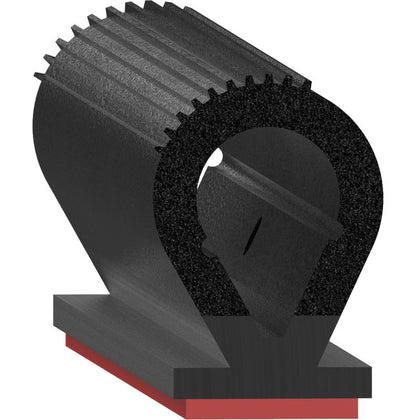 Uni-Grip 0.669x0.941 Bulb Seal - Rubber Bulb Seal for Industrial and Automotive Use - Image 1