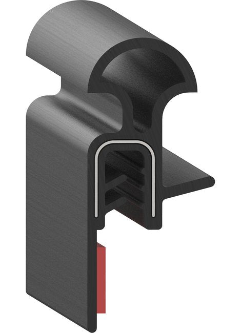 Uni-Grip 0.690" x 1.672" Bulb Seal - Rubber Flange 0.225" - Image 1