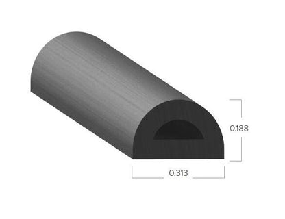 Uni-Grip 0.313" x 0.188" Bulb Seal - Image 2