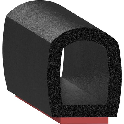 Uni-Grip 0.580x0.700 Bulb Seal for Metal & Fiberglass, 3M Tape Mount - Image 1