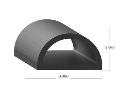 Uni-Grip 0.980"x0.550" Rubber Bulb Seal - Image 2
