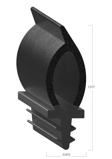 Uni-Grip 0.472x1.377in Rubber Bulb Seal - Image 2