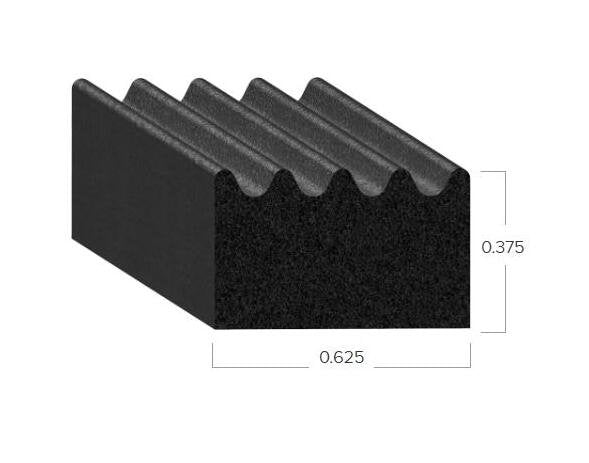 Uni-Grip 0.625in x 0.375in Bulb Seal - Image 2