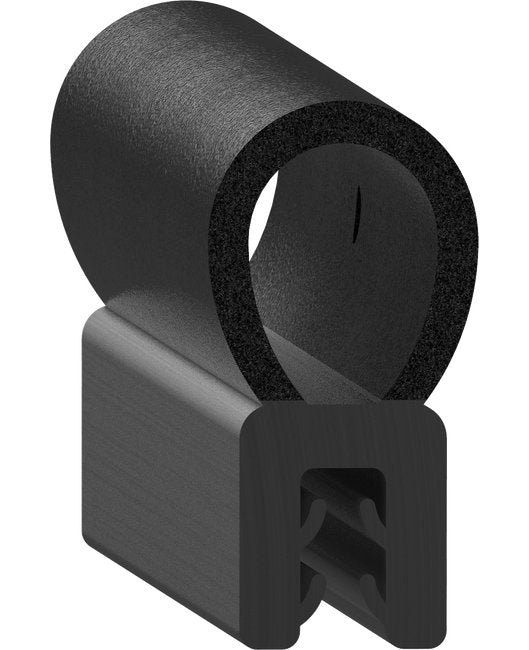 Uni-Grip 0.600" x 1.165" Rubber Bulb Seal - Image 1