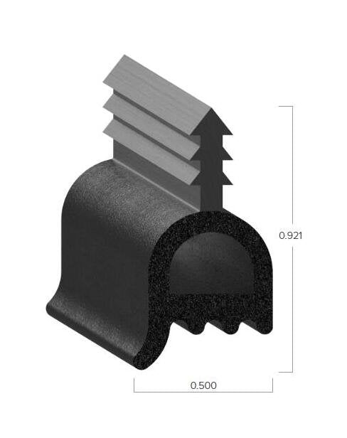 Uni-Grip 0.500in x 0.921in Bulb Seal - Image 2