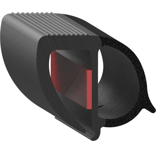 Uni-Grip Bulb Seal - 0.996" Width x 1.028" Height - Image 1