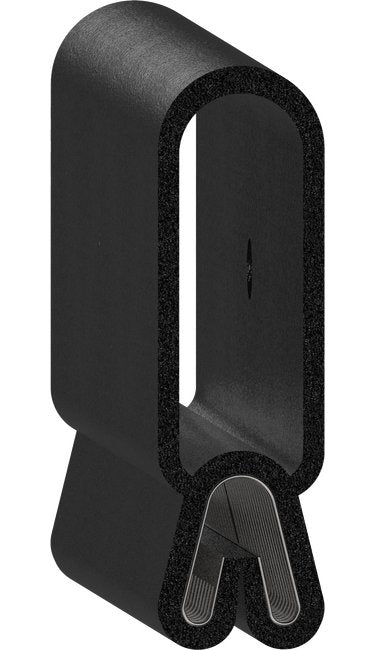 Uni-Grip 0.550" x 1.900" Black Rubber Bulb Seal - Image 1