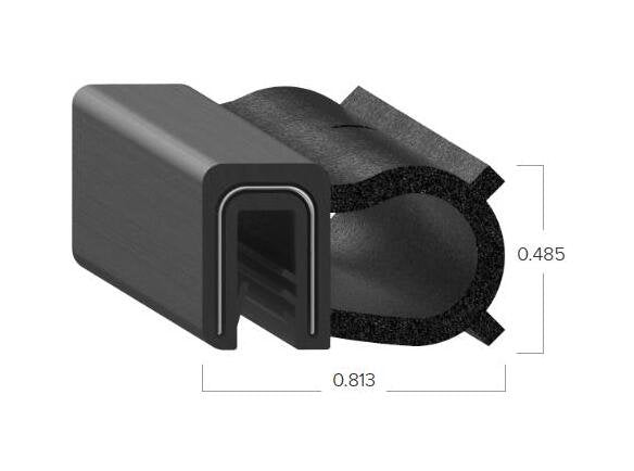 Uni-Grip 0.813x0.485 in. Bulb Seal for Vehicles & Marine Equipment - Image 2