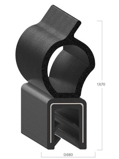 Uni-Grip 0.680x1.670 Rubber Bulb Seal - Image 2