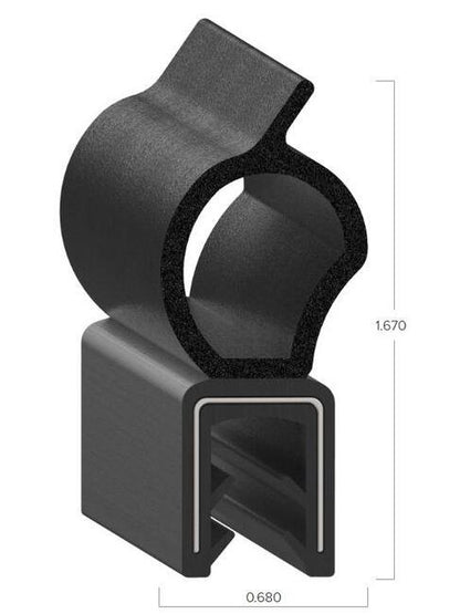 Uni-Grip 0.680x1.670 Rubber Bulb Seal - Image 2