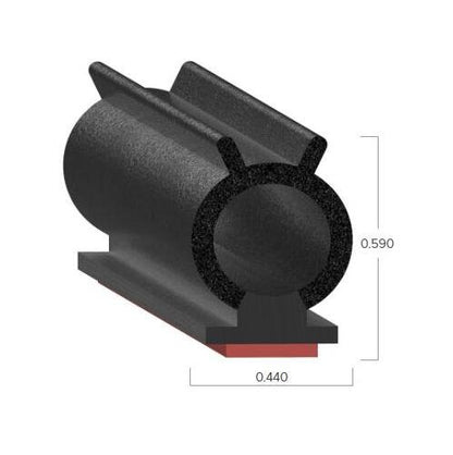 Uni-Grip 0.440x0.590 Bulb Seal - Image 2
