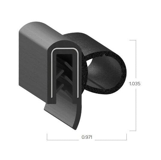 Uni-Grip 0.971" x 1.035" Rubber Bulb Seal - Image 2