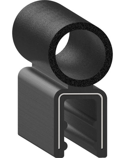 Uni-Grip 0.625in x 1.300in Bulb Seal | Rubber Flange Seal - Image 1