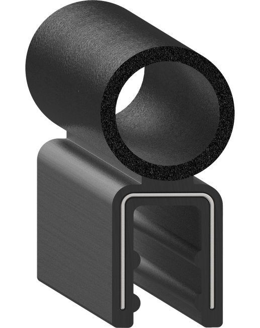 Uni-Grip 0.625in x 1.300in Bulb Seal | Rubber Flange Seal - Image 1