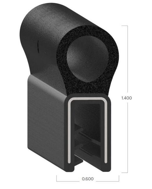 Uni-Grip 0.600x1.400 Bulb Seal for Agriculture Equipment - Image 2