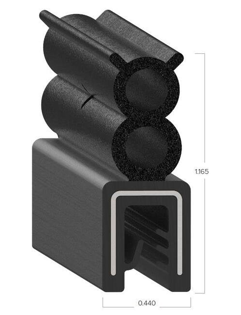 Uni-Grip 0.440" x 1.165" Bulb Seal - Image 2