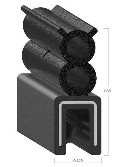 Uni-Grip 0.440" x 1.165" Bulb Seal - Image 2
