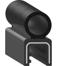Uni-Grip 0.520x1.000 Bulb Seal - Rubber, Black