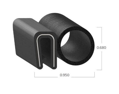 Uni-Grip 0.950x0.680 in Rubber Bulb Seal - Image 2