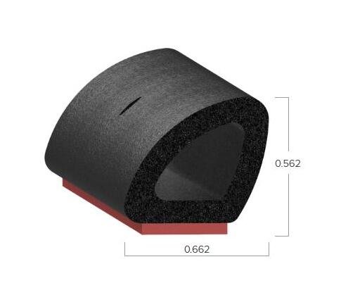 Uni-Grip 0.662"x0.562" Bulb Seal for Construction Equipment - Image 2