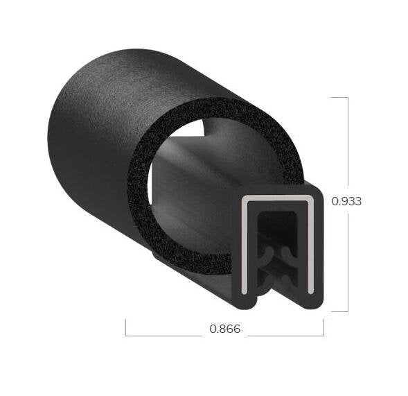 Uni-Grip 0.866x0.933 Rubber Bulb Seal - Image 2
