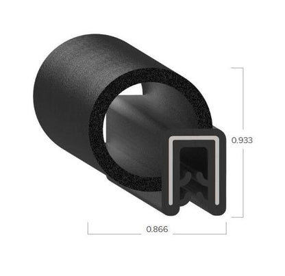 Uni-Grip 0.866x0.933 Rubber Bulb Seal - Image 2