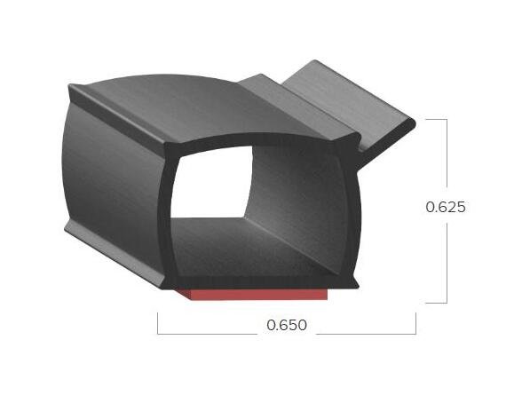 Uni-Grip 0.650x0.625 in Rubber Bulb Seal - Image 2