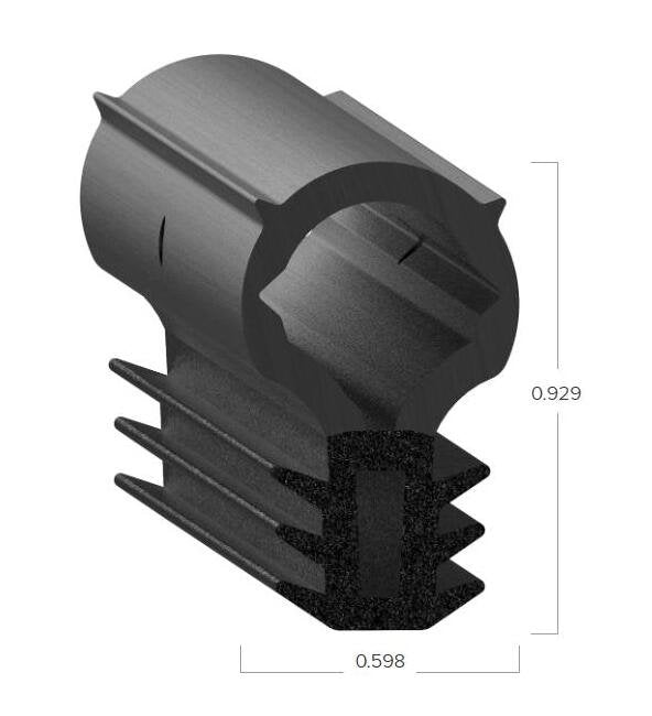 Uni-Grip 0.598x0.929 Bulb Seal - Image 2