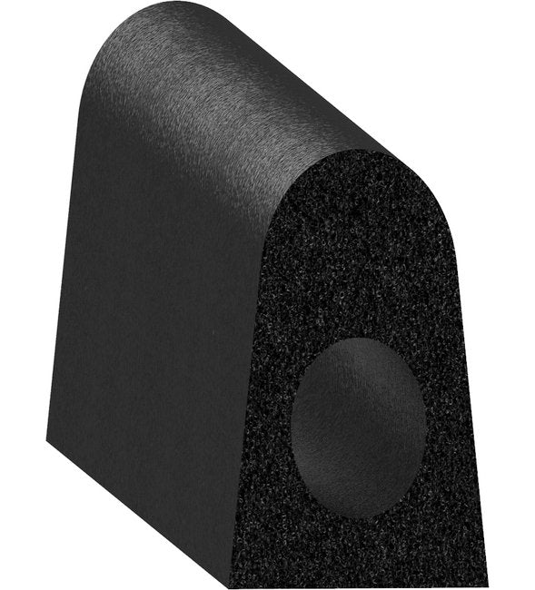 Uni-Grip 0.500x0.630 in Black Rubber Bulb Seal - Image 1