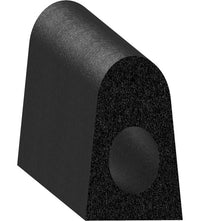 Uni-Grip 0.500x0.630 in Black Rubber Bulb Seal