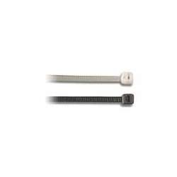 00 Series Nylon Miniature Cable Ties, 18 lb, Natural/Black, Pack of 1000 - Image 1