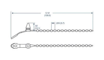 15 Series Red Push Button Cable Ties - Pack of 1000 - Image 2
