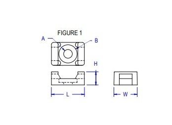 11 Series Nylon Screw Mount Cable Tie Holders - Image 2